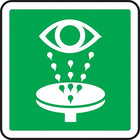 Accuform Signs Eye Wash Csa Safety Sign, 12" x 12", Aluminum, Pictogram-Display Type Bolt-On