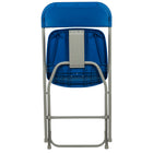 Flash Furniture HERCULES Series 650 lb. Capacity Premium Blue Plastic Folding Chair-Contoured Back and Seat