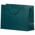 JAM Paper Matte Gift Bags with Rope Handles - 16" x 12" x 6" - Teal Blue - 100 Pack-Quantity: 100 per pack