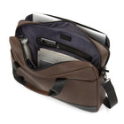 Bugatti Central Collection - Executive Briefcase - Brown-Zippered front pocket for quick access to your phone and wallet