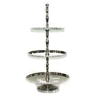 Elegance 3-Tier Cake Stand, Nickel Plated with Chatons, 8"/10"/12" (72836)-3-tier Cake stand