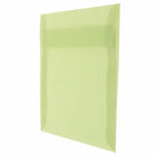 JAM Paper Square Translucent Vellum Envelopes - 6" x 6" - Leaf Green - 25 Pack -Size: (6 x 6) inches