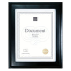 kieragrace Oxford Wood Document Frame, 8.5" x 11", Black, 12 Pack-Wood frame in rich black finish