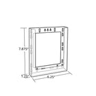 Azar Single Bifold Wall Mount Modular Brochure Holder , 10 Pack (252429)-Clear Crystal Styrene