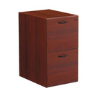 Office Star Napa Collection File/File Pedestal, Assembled, Mahogany-Scratch-resistant, textured thermally fused laminate surfaces