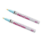Marvy Uchida Fine-Line Opaque Paint Markers - Pale Blue - 2 Pack-Marker Tip: Fine Point
