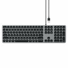 Satechi Aluminum Wired Keyboard for Mac - Space Gray-Aluminum Wired USB Keyboard