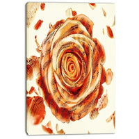 Designart Musical Rose Floral Canvas Art Print, (PT3445-24-40)-Print