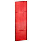 Azar Displays 44" x 13.5" Pegboard 1-Sided Wall Panel, Translucent Red, 2 Pack-For use with flat surface