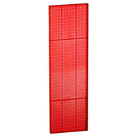 Azar Displays 44" x 13.5" Pegboard 1-Sided Wall Panel, Translucent Red, 2 Pack-For use with flat surface