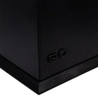 Truu Design LED Flame Lantern with Handle, 5.25" x 10", Black-LED Flame
