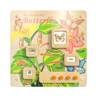 Flash Furniture Bright Beginnings Commercial Grade STEAM Wall Activity Board - Natural Finish and Multicolor Accents (MKME12883)-Contemporary Commercial Grade Butterfly Life Cycle STEAM Wall System Accessory Board