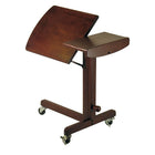 Winsome Lap Top Cart Adjustable, Antique Walnut-Dimensions:  24.45" H. x  24.8" W. x 16.93" D.