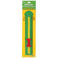 Learning Resources Bullseye Demonstration Compass-Draw circles 2" to 32" in diameter, construct and measure angles with built in protractor and measure length in customary or metric scales with ruler edges