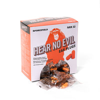 Forcefield "Hear No Evil" 32db Disposable Foam Uncorded Ear Plugs - 200 Pack-Single use