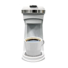 Frigidaire 2-in-1 Single Serve K-Cup/Ground Coffee Maker - White-Push button switch control with light indicator