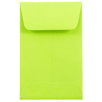 JAM Paper #1 Coin Envelopes, 2.25 x 3.5, Terra Green, 50 Pack-Coin Envelopes