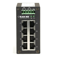 Black Box LGH008A Industrial Gigabit Ethernet Switch - Hardened Temperature, 8-Port-Industrial Gigabit Ethernet Switch