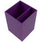 JAM Paper Plastic Pen Holder, Purple (341PU)-Size" 2 3/4" x 3 7/8"