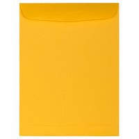 JAM Paper Open End Catalog Premium Envelopes - 9" x 12" - Sunflower Yellow - 25 Pack-Colour: Sunflower Colour: Yellow Envelope