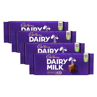 Cadbury UK Dairy Milk Bar - 180g - 4 Pack-Creamy Dairy Milk chocolate