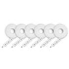 Meto Turn-O-Matic T90 2-Digit Tickets, White, 6 Pack (9483593)-White base with black numbering