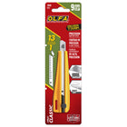 OLFA 300 9mm Classic Ratchet-Lock Precision Utility Knife - Yellow-9mm AB Silver Snap Blade with thirteen blade segments