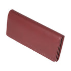 Roots Ladies Large Clutch Wallet with Removable Checkbook - Red-2 ID windows