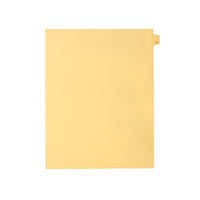 Mark Maker Legal Exhibit Index Tab Buff Single Tabs, 1/26h Cut, Letter Size, No Holes, Letter A, 25 Pack-Buff Single Tabs, 1/26th Cut
