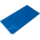 Zenith Safety Clean Room Mat, 1.57 Mils Thick, 3' L x 2' W, Blue - 2 Pack-Backing Thickness 1.57 mils