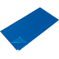 Zenith Safety Clean Room Mat, 1.57 Mils Thick, 3' L x 2' W, Blue - 2 Pack-Backing Thickness 1.57 mils