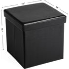 Vasagle Faux Leather Collapsible Storage Ottoman-5