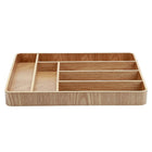 Cathay Importers Bentwood Rectangle Cutlery Tray 14.5"W x 10"D x 2"H - Light Brown-Sturdy bentwood construction - made from willow wood veneer