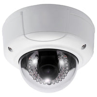 SeqCam 3.0 Megapixel Full HD Vandal-proof Network IR Dome Camera, 4.7" x 6.3" x 6.3", White-1/2.8" 3Megapixel progressive scan Exmor CMOS