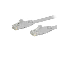 StarTech.com - Câble de raccordement Ethernet Cat6 avec connecteurs antiaccrochements RJ-45, 6 po, blanc (N6PATCH6INWH)-Protecteurs de pinces pour connecteur RJ-45 empêchent le câble de s’accrocher ou de briser pendant l’installation