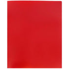 JAM Paper Plastic Heavy Duty Two Pocket Folders, Red, 108 Pack (383HREB)-Finish: smooth
