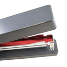 JAM Paper Office & Desk Sets, Stapler Pack of Staples, Grey and Red (3375GYRE)-Stapler Size: 6 x 2.5 x 1.125 inches Staples Size: Standard (.5" x .25")