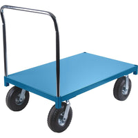 Kleton Heavy-Duty Platform Truck, 48" L x 24" W, 1200 Lbs. Capacity, Pneumatic Casters-Capacity: 1200 lbs.