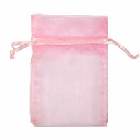 JAM Paper Sheer Bags - Small - 4" x 5.5" - Baby Pink Pastel - 96 Pack-Color: Light Baby Pink / Soft Pink small sheer bag