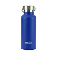 Minimal Insulated Flask, 500 mL, Blue-Holds 17oz / 500ml of your favourite beverage
