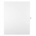Mark Maker Legal Exhibit Index Tab White Single Tabs, 1/15th Cut, Letter Size, No Holes, Number 38, 25 Pack-White Single Tabs, 1/15th Cut