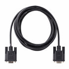 StarTech RS232 3m Serial Null Modem Cable - Black-High quality 28 AWG tinned wires with aluminum mylar cable shielding