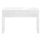 Monarch Specialties - 7580 Bureau 48 po L - Blanc Lustre/Tiroir D'Entreposage-Bureau parfait pour un ordinateur portable ou une tablette; surface blanc lustré fini de tous les côtés