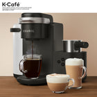 Keurig K-Cafe Single Serve Coffee, Latte and Cappuccino Maker, Dark Charcoal-Travel Mug Friendly: The removable drip tray accommodates travel mugs up to 18.2 cm (7.2") tall and is top rack dishwasher-safe for easy cleanup