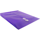 JAM Paper Plastic Envelopes, Button String Tie Closure, Letter Open End, 9.75 x 11.75, Lilac Purple Poly, 12 Pack (118b1lilac)-Thick plastic makes these envelopes durable