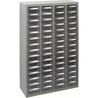 Kleton Kpc-700 Parts Cabinets, Galvanized Steel, 60 Drawers, 23-1/10" x 8-7/10" x 36-9/10", Grey-Colour: Grey