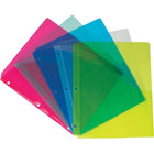 Staples Binder Slash Pockets - Letter Size - 5 Pack-Fit standard 3-ring binders