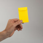 JAM Paper #3 Coin Business Coloured Envelopes - 2.5" x 4.25" - Yellow Recycled - 50 Pack-Quantity: 50 per pack