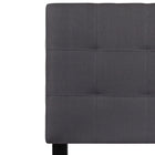 Flash Furniture Bedford Tufted Upholstered Twin Size Headboard - Dark Grey Fabric-Dark Grey Fabric Upholstery