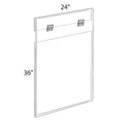 Azar Displays 36" x 24" Large Acrylic Poster Frame (182736)-Acrylic
